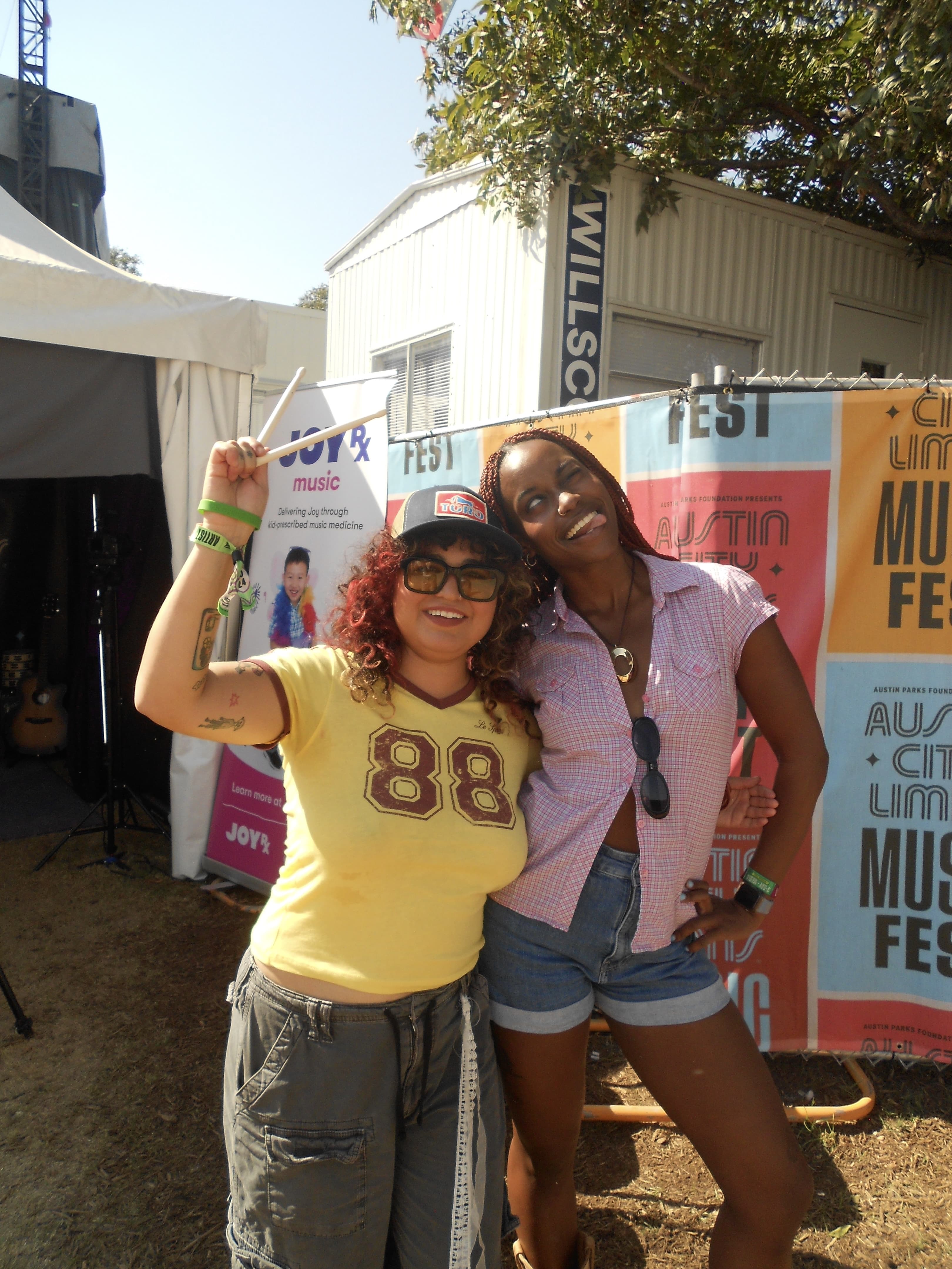 Remi Wolf and I at the ACL Presslounge